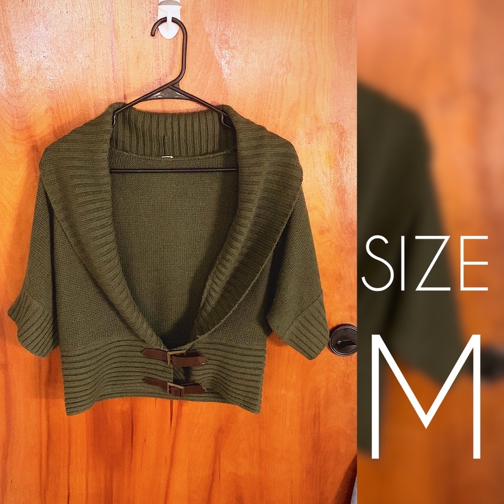 NEW Green Cardigan Sweater Sz M